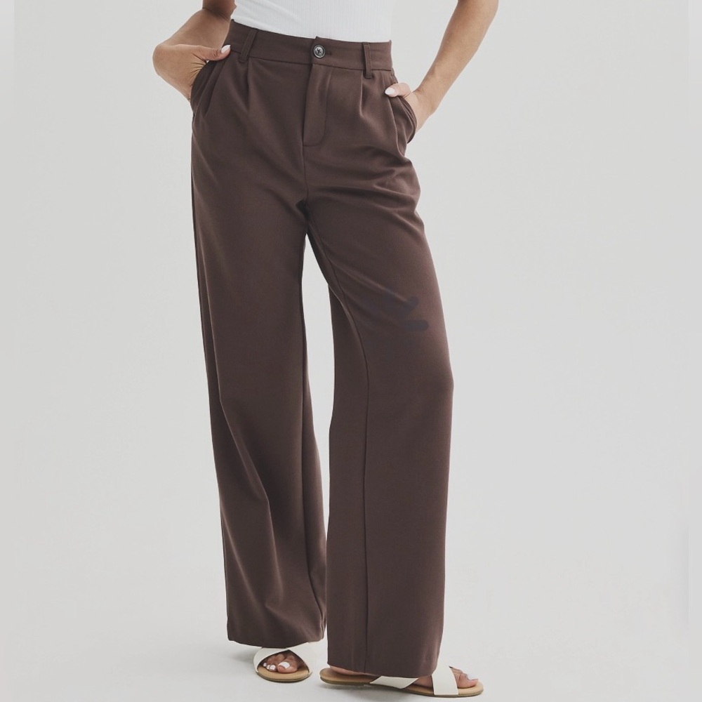 Super Trendy SO Juniors High-Rise Wide Leg Trousers - Size M - Olive NWT